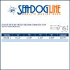 AMRS-325168-1 Sea-Dog Flush Mount Rod Holders Stainless Top view 2