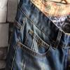 HZCX FASHION Men's Vintage Slim Fit Distressed Denim Shorts Cut-Off Jean Short(Blue,31) view 4