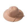 Baby Girls Vintage Wide Brim Floppy Sun Hat Wool Felt Bow Beach Hat Princess Party for Girl Aged 2-8 (Camel) view 1