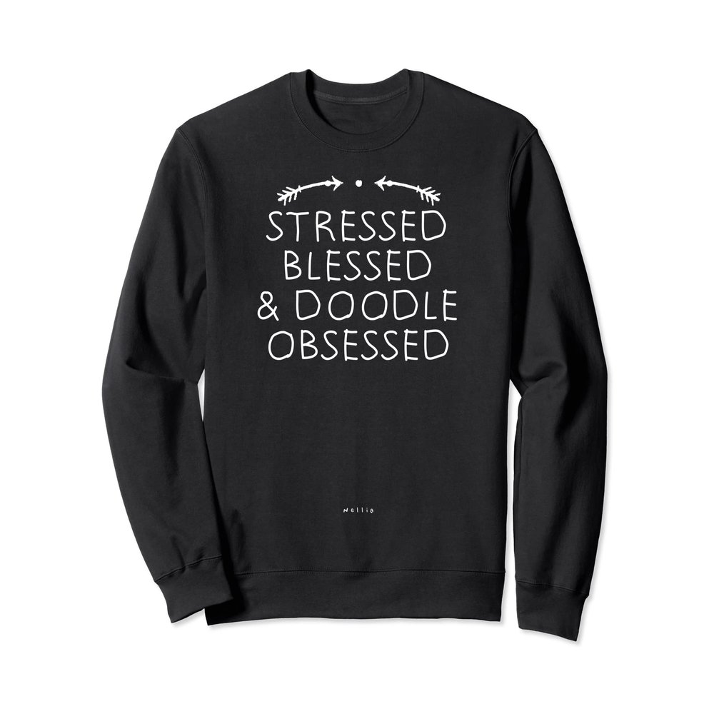 Stressed Blessed & Doodle Obsessed Goldendoodle Mothers Day Sweatshirt