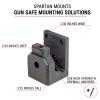 Spartan Mounts for S&W M&P 15-22 | Locking Mount Wall Display Low Profile Mounting Solution for M&P 15-22 Rifles and Magazines | Firearm Storage Gun Safe Display view 2