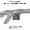 Spartan Mounts for S&W M&P 15-22 | Locking Mount Wall Display Low Profile Mounting Solution for M&P 15-22 Rifles and Magazines | Firearm Storage Gun Safe Display view 3