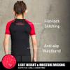 Elite Sports Kids Jiu Jitsu BJJ Rash Guard, Short Half Sleeve Compression Shirt for Youth Boys Girls Sports Nogi Training Red view 2