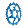 Funn Solo DX Narrow Wide Chainring for 9 10 11 12 Speed Chain, Fits SRAM Direct Mount Interface Crankset, Boost 3mm Offset, Single Speed Bike Chain Ring for MTB, BMX Bike and Road Bike (34T, Blue) view 1
