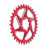 Funn Solo DX Narrow Wide Chainring for 9 10 11 12 Speed Chain, Fits SRAM Direct Mount Interface Crankset, Boost 3mm Offset, Single Speed Bike Chain Ring for MTB, BMX Bike and Road Bike (34T, Red) view 1