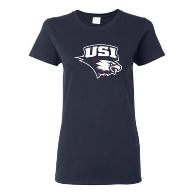 LS02 - Southern Indiana Screaming Eagles Primary Logo Womens T-Shirt - Small - Navy