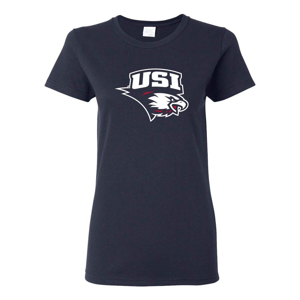 LS02 - Southern Indiana Screaming Eagles Primary Logo Womens T-Shirt - Small - Navy