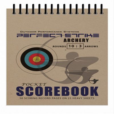 Perfect Strike Archery SCOREBOOK with Scoring Instructions. Perfect Strike System 10:3. (5 Book Value Pack)