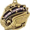 Cross Country Medals, 2 1/4" Gold Cross Country Running Medal with Custom Engraving 50 Pack view 3