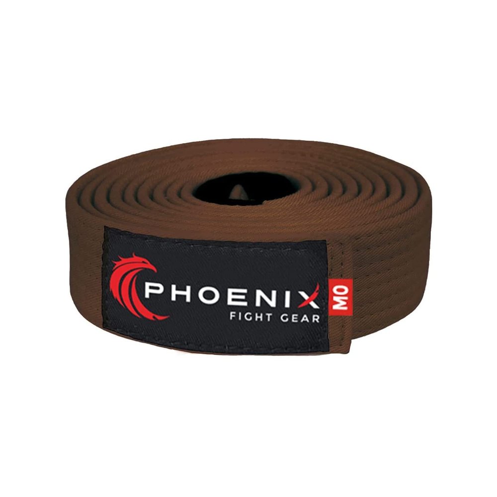 Phoenix Fight Gear BJJ Belt for Jiu Jitsu- A0, A1, A2, A3, A4, A5, White, Yellow, Orange, Purple, Blue, Green, Grey, Black (Brown, A2)