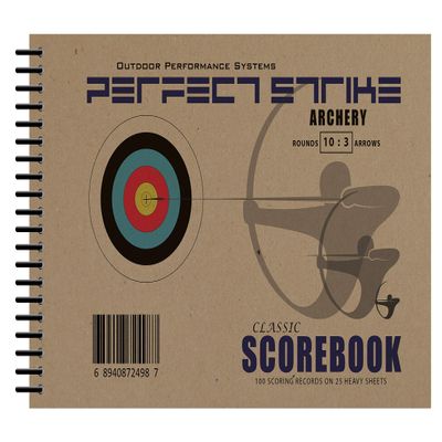 Perfect Strike Archery SCOREBOOK with Scoring Instructions. Perfect Strike System 10:3. (5 Book Value Pack)