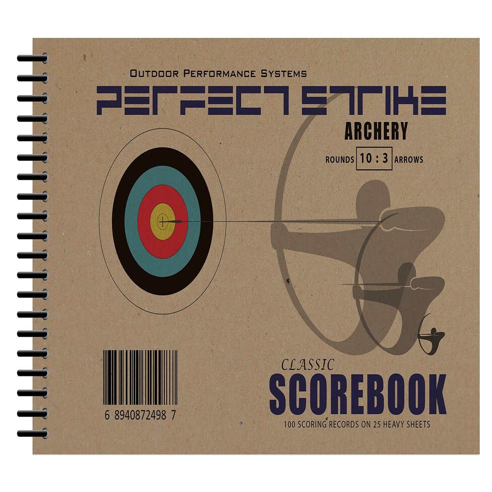 Perfect Strike Archery SCOREBOOK with Scoring Instructions. Perfect Strike System 10:3. (5 Book Value Pack)