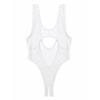 YiZYiF Womens Adult High Cut Thong Bikini Bodysuit Nightwear One Piece Monokini Swimsuit White One Size view 3