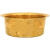PLANET 007 Brass Patila Tope Topia Bhaguna Round Patila Cooking Pot Capacity 4 Litre Brass Tope view 1
