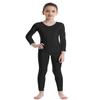 Moily Big Girls Long Sleeve Full Length Unitard Gymnastics/Dance/Sports Bodysuit Jumpsuit Leotard Black 10-12 view 1