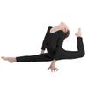 Moily Big Girls Long Sleeve Full Length Unitard Gymnastics/Dance/Sports Bodysuit Jumpsuit Leotard Black 10-12 view 3