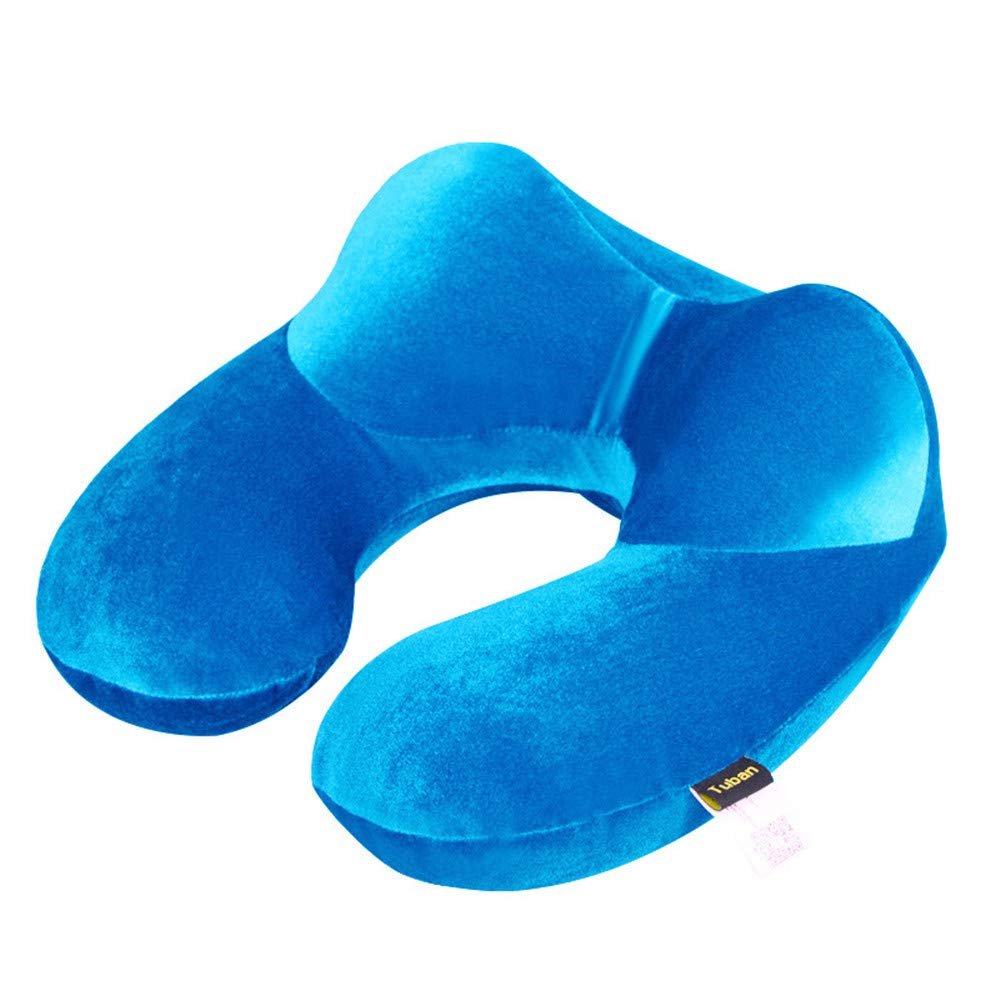 JLFTF Ultralight Inflatable Travel Pillow Compressible, Compact, Inflatable, Comfortable, Ergonomic Pillow for Neck and Lumbar Support During Camping for