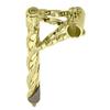 Lowrider Bike Double Twisted Stem 22.2mm Gold. view 1
