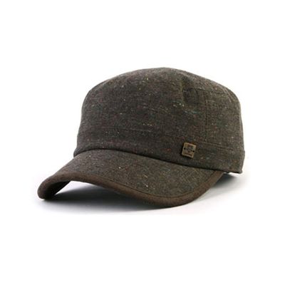 Cadet Cap Original Military Adjustable Style Vintage Hat MAAC0401 (Brown)