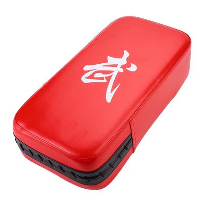 Boxing Pads Punch PU Leather Muay Thai MMA Martial Art Boxing Karate Taekwondo Kick Target Punching Bag Pad Training(Red)
