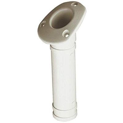 AMRS-325161-1 * Sea Dog Flush Mount Single Fishing Rod Holder - White