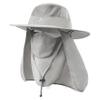 Fishing Hat,Sun Cap with UPF 50+ Sun Protection and Neck Flap,for Man and Women Light Grey view 1