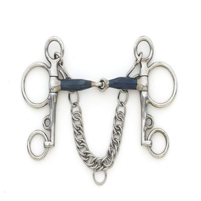 Centaur Blue Steel Jointed Tom Thumb Pelham Bit