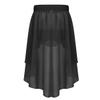 Agoky Girls' Chiffon Hi-Low Dance Skirt Lyrical Ballet Jazz Latin Dance Dress Costumes Studio Practice Performance Black 5-6 view 2