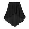 Agoky Girls' Chiffon Hi-Low Dance Skirt Lyrical Ballet Jazz Latin Dance Dress Costumes Studio Practice Performance Black 5-6 view 3