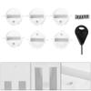 Yinhing Surf Fin Plug,6pcs Black/White Plastic Cup Plug Surfboard Round Surf Fin Plug G5 Box Fin Plug & Screw Key(White) view 2