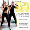 ZIVA RPU Tribell Dumbbell Pairs - Hard Wearing Rubber Urethane Encasing, Textured Ergonomic Grip, Steel Core | Hand Weights for Exercise and Strength Training - 8 lb, Black view 2