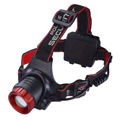 Police Security Lookout Headlamp - 1000 lumens - pivoting Base, Slide Focus Perfect for Hands-Free Activities, Outdoor Adventures or Emergency situations - Comfort no-Slip Strap, 3 - Modes