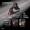 Police Security Lookout Headlamp - 1000 lumens - pivoting Base, Slide Focus Perfect for Hands-Free Activities, Outdoor Adventures or Emergency situations - Comfort no-Slip Strap, 3 - Modes view 2