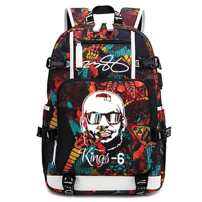 Basketball Player 23 Luminous Backpack Travel Daypack Fans Bag (Style 2)