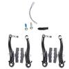 Aluminum Alloy V Brake Set for Bikes, Front and Rear Brakes with Cable, 2 Pairs, Wear, Easy Installation view 2
