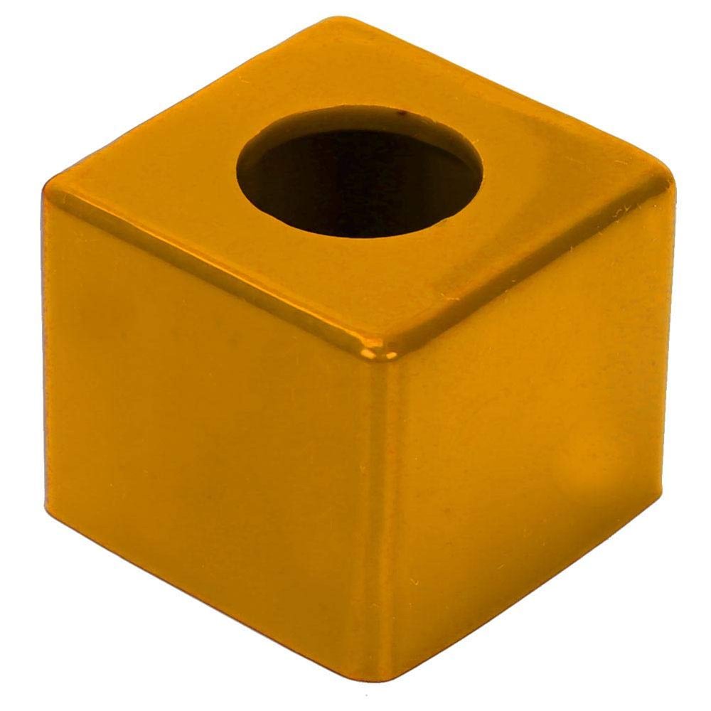 Tihebeyan Billiard Chalk Storage Holder Billiards Chalk Pool Cue Chalk Holder Billiards Accessory(Yellow)