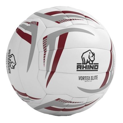 Rhino Unisex's Netball Vortex Pro, White/Maroon/Grey, 5