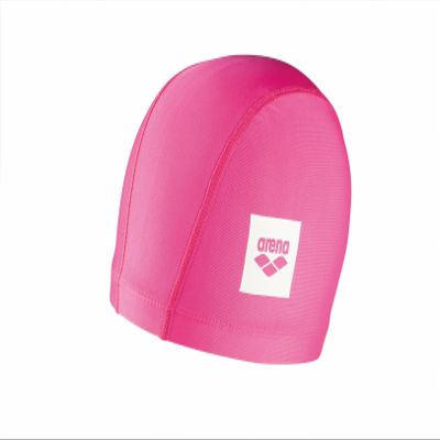 Arena Unix II Classic Fabric Swim Cap Lightweight Textile Swimming Cap Headcover for Men and Women Fitness Swimming, Pink, One Size