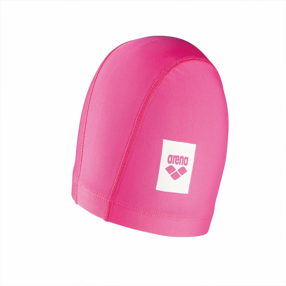 Arena Unix II Classic Fabric Swim Cap Lightweight Textile Swimming Cap Headcover for Men and Women Fitness Swimming, Pink, One Size