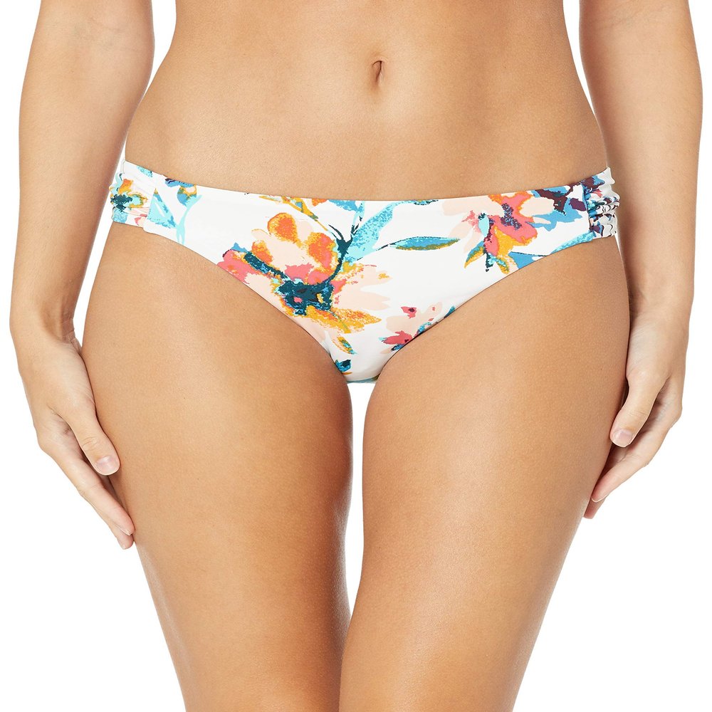 Bar 3 Women's Swimwear Brand Standard Side Tab Hipster Pant Bikini Bottom, White, X-Large