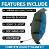 Jenlis Ivy Bag Large Drinking Water Bladder, Food Grade & BPA Free Container, Big Portable Fluid Holding Tank, Durable Potable Liquid Transport Tote, Compact Collapsible & Foldable Storage, 10 Gallon view 3