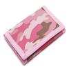RFID Trifold Canvas Outdoor Sports Wallet for Kids - Front Pocket Wallet with Magic Sticker (Pink Camouflage) view 1