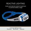 PETZL, Swift Rl Lamp Blue, Compact, Very Powerful and Rechargeable headlamp Featuring Reactive Lighting Technology. 900 lumens. view 4