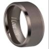 Crownal 6mm 8mm Gunmetal Tungsten Wedding Couple Bands Rings Men Women Matte Brushed Finish Center Engraved "I Love You" Size 5 To 17 (Gunmetal 6mm,6) view 1