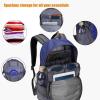 G4Free 35L Hiking Backpack Water Resistant Outdoor Sports Travel Daypack Lightweight with Rain Cover for Women Men (Dark Blue) view 4
