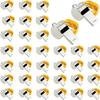 OBKJJ Coach Whistle,35Pack Football Referee Whistle with Lanyard for Emergency Sports Training Referee1 (Silver) (Silver) (Stainless Steel) view 1