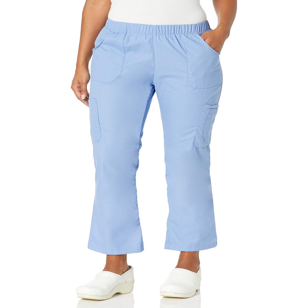 Fashion Seal Healthcare Women's F Ciel SimplySft Straight-Leg Cargo Pant Pants, Ciel, S REG