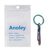 Alsmiley 2pcs Stainless Steel Carabiner Clip High Loading-Bearing Carabiner Ring Set Keychain Quick Release Hooks for Men Women (2 Pack Colorful) view 3