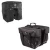 M-Wave Unisex - Adults Amsterdam Double Pannier Rack Bag with Rain Cover - Black view 1