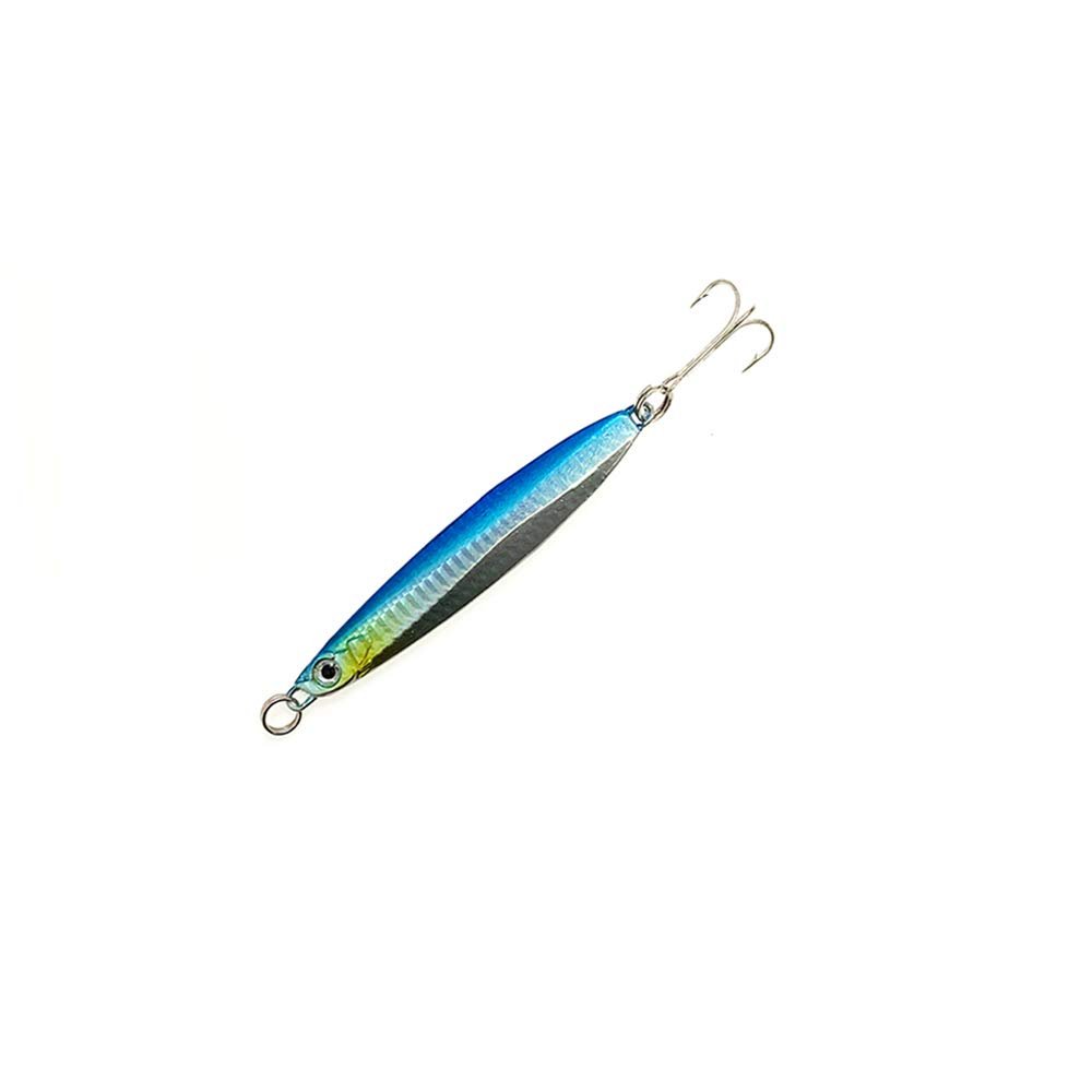 Knife Colt Sniper Jigs 80g, 8 Pcs Blue Sardine Finish, for Saltwater Vertical Jigging, Streamlined Body, Ideal for Tuna, Amberjack & Deep Sea Fishing